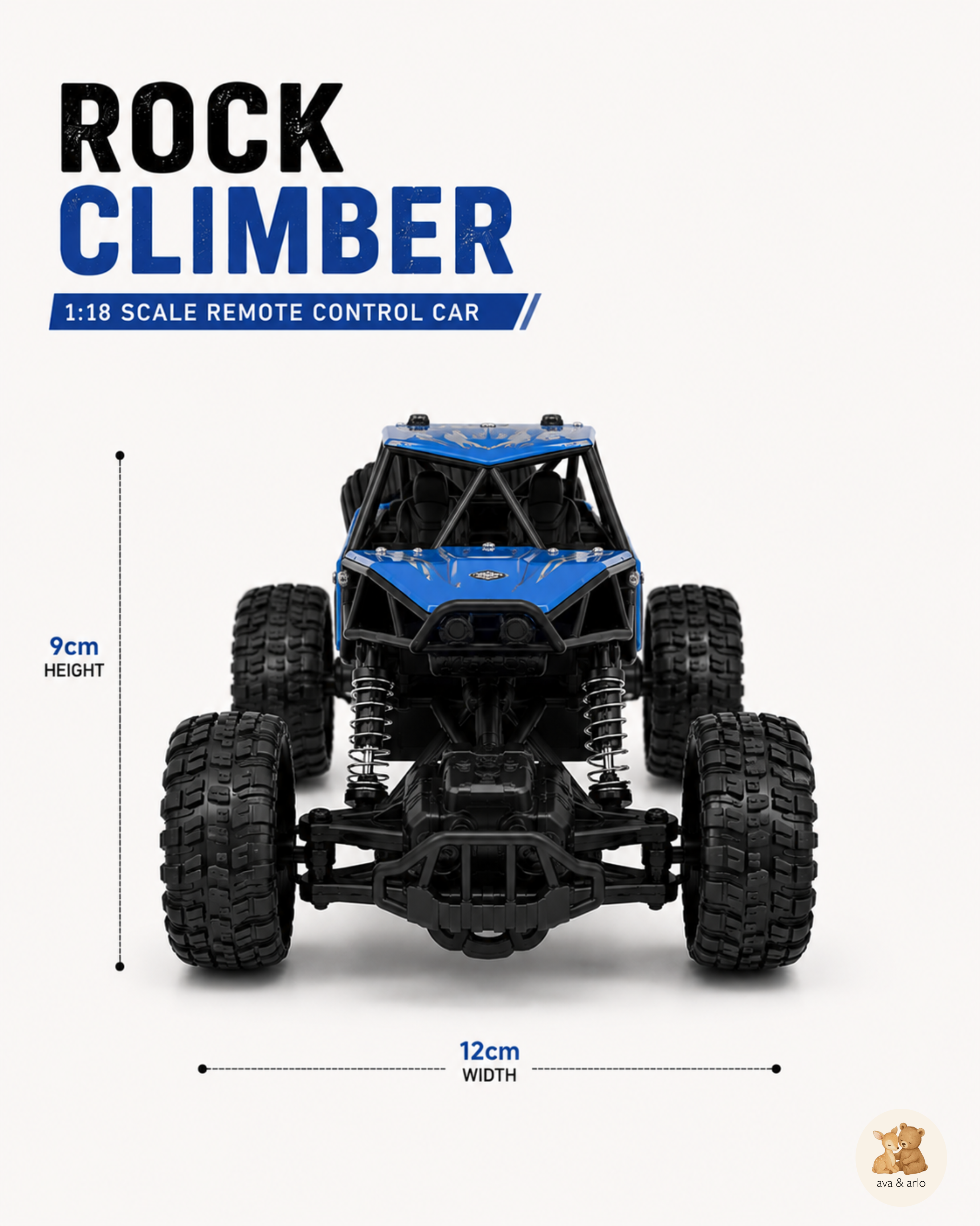 1:18 Scale Rechargeable Rock Climber RC Car