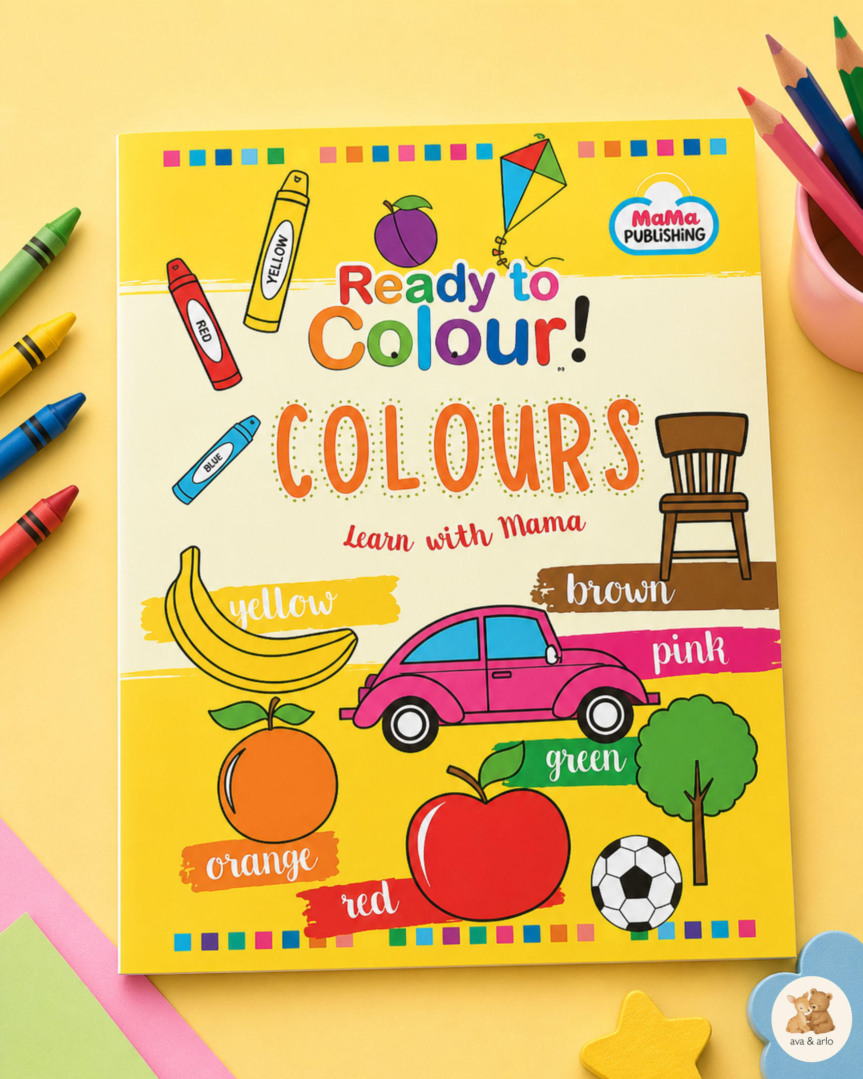 Ready to Colour – Colours Learning Book for Kids