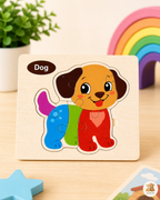 Wooden 2D Animal Puzzle Set for Kids | Early Learning &amp; Sensory Toy