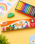 Atlas Dino Jumbo Crayons – 24 Colors (Kids Drawing Set)