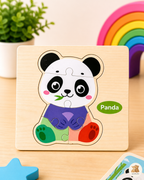 Wooden 2D Animal Puzzle Set for Kids | Early Learning &amp; Sensory Toy