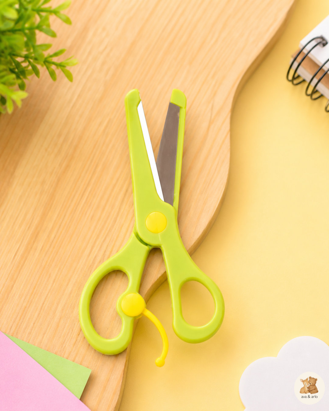 Kids Safety Scissors | Child-Friendly Training Scissors for Crafts and School | Round corner Scissors